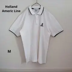 新品未使用 Holland Americ Line ホワイト ポロシャツ M