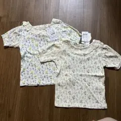 バースデイ　テータテート　花柄　トップス　95センチ 2枚セット　双子コーデ