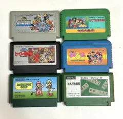 ファミコンソフト6本まとめ売り 昭和レトロ ゲームソフト
