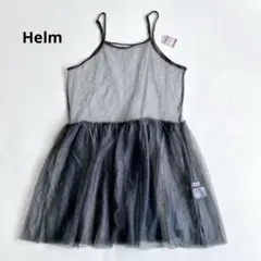 ★新品★ Helm しまむら　シアーシフォンキャミワンピース　グレー　L