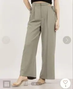 archives アルシーヴ サイドカットアウトスラックス GRY