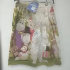 新品ムーミン スナップ付きタオル 約60cm×120cm