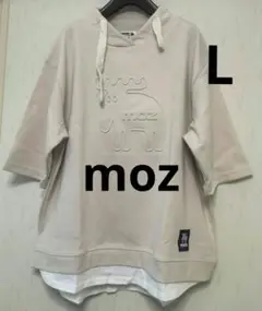 moz　 モズ 　 7分袖 　重ね着風 スウェット 北欧ブランド