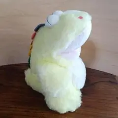 バンダイ　ごきげんザウルス　花　ぬいぐるみ　昭和レトロ　ぬいぐるみ　黄色 バンダイ ごきげんザウルス 花 ぬいぐるみ 昭和レトロ