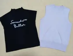 【coca】昨年完売　ボトルネックニットとノースリーブセット