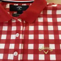 Callaway X Series ポロシャツ 赤と白チェック Lサイズ 美品