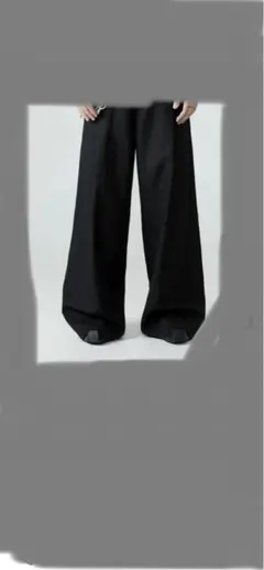 PLEATED WIDELEG PANTS Mブラック