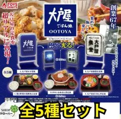 大戸屋 ミニチュアコレクション 【全5種コンプリートセット】