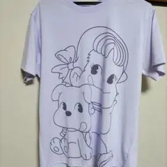 新品未使用　レディースTシャツペコちゃん半袖　3L パープル