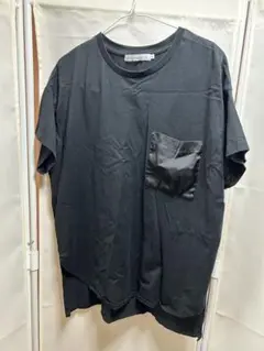 ブラック Tシャツ Lサイズ サテンポケット付き