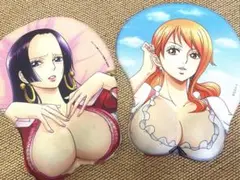 ONE PIECE ワンピース 3Dマウスパッド ナミ　ハンコック　2点セット
