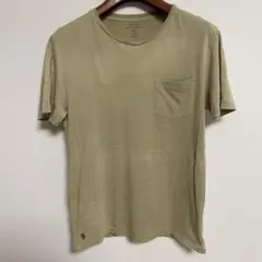 POLO RALPH LAUREN カーキ Tシャツ Mサイズ ポケット付き