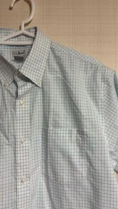 LLBEAN 半袖　シャツ　チェック柄　古着　Mサイズ　人気