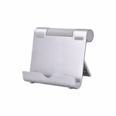 【未使用】タブレットスタンド　折りたたみ　シルバー