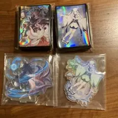 シークレットシャイニーボックス　魔妖　スリーブ2種、アクスタ2種