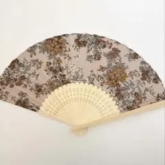 リバティ　扇子　セリーヌ ウォールナッツ