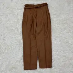 allureville パンツ ベルト付き タック入り きれいめ 日本製