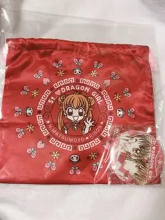 松本夏実　りぼん POPUP 復刻デザイン巾着&ミラーセット