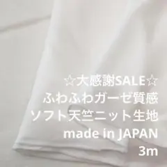 C6X/5805-03◆3m 感謝祭/綿系ソフト天竺ニット生地/アパレル