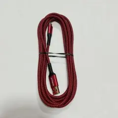 ❤️USB Type C ケーブル 3m USB3.0 最大3A急速充電 レッド
