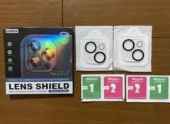 ✨在庫限り✨iPhone 15 カメラフィルム 黒縁取り　レンズフィルム2枚