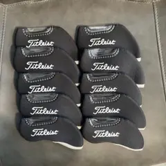 ☆TITLEISTタイトリスト アイアンカバー黒。