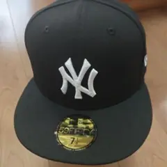 New Era 59FIFTY ブラックキャップ 7 1/4