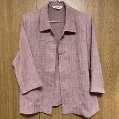 Pearl Fashion 半袖ジャケット Lサイズ ピンク系