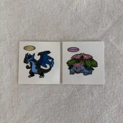 ポケモンパン シール メガリザードン メガフシギバナ