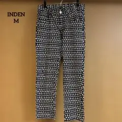 index 黒白の幾何学模様 パンツ M