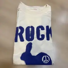 ロッキン rabbit ROCK Tシャツ XL ベージュ
