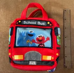 新品未使用⭐︎ささみストリート　もこもこスクールバス型手提げ袋