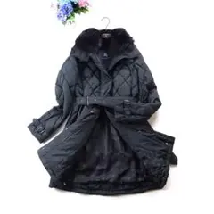 新品同様❗️上質 BURBERRY LONDON フォックスファー ダウンコート