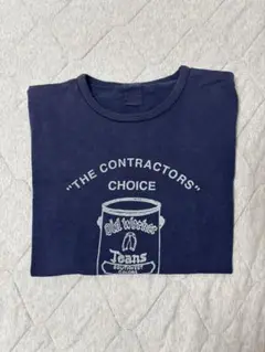 Old Worker Jeans プリントTシャツ ネイビー