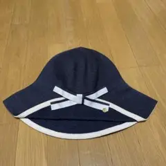 Athena New York ストローハット 紺(ネイビー)