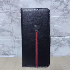zero6 手帳型ケース Sharp air ブラック スマホケース
