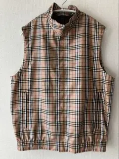 BURBERRY GOLF バーバリー ノバチェック ベスト ナイロン ジップ