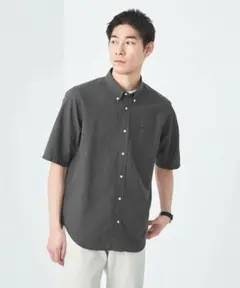 green label relaxing サッカードビーボタンダウン半袖シャツ