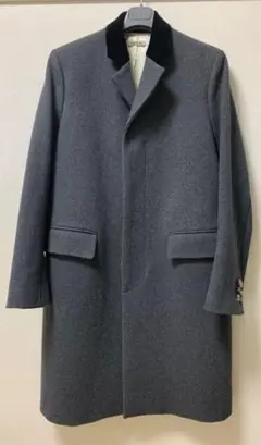 MARNI-WOOL/NYLON FLY FRONT CHESTER COAT