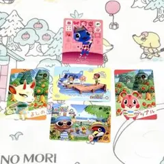 amiiboカード どうぶつの森 フェスティバル ブーケ おまけ付 使用感有