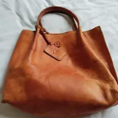 fesブラウンレザートートバッグ