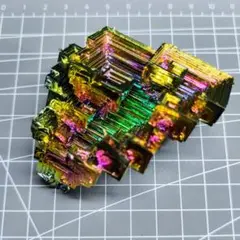 絶品　ビスマス結晶　ビスマス晶簇 192g【レインボーファクトリー】