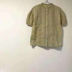 アースミュージックアンドエコロジー ブラウス シャツ レース ゆったり