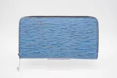 LOUIS VUITTON ラウンドファスナー長財布 エピ デニム ABランク