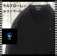 大人気 ポロラルフローレン 刺繍ロゴ ウールニット ワンポイントロゴ