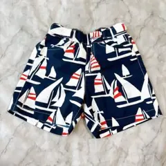 【期間限定500円OFF】ヘリーハンセン　帆船柄 男の子用　水着　サーフパンツ