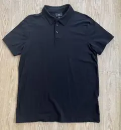 H&M スリムフィット ブラック ポロシャツ
