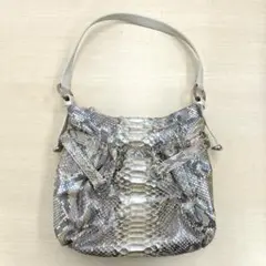 【T】ショルダーバッグ パイソン柄 レディース