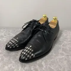 【極美品】セリーヌ CELINEジャクノ ウイングチップ　シューズ　レザー　黒 美品 セリーヌ レースアップ シューズ レディース レザー 35
