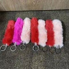 ふわふわしっぽのキーホルダー